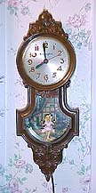 Swinging Girl wall clock - circa 1950