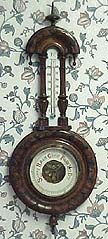 French mahogany barometer - circa 1880