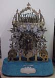 8 Bell/Triple Fusee Skeleton Clock - circa 1860