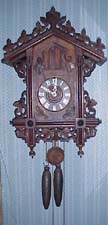 German Bugler Clock - Circa 1850