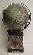 German Rotating Globe Clock - Circa 1890