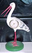 German Dume Stork Clock - Circa 1930
